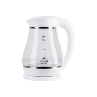 Adler | Kettle | AD 1274 | Electric | 2200 W | 1.7 L | Polypropylene/Glass | 360 rotational base | White
