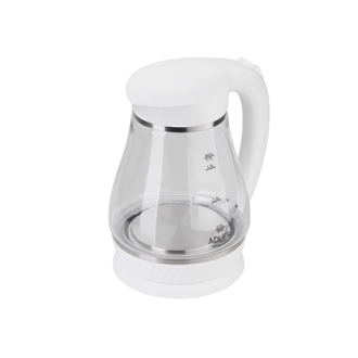 Adler | Kettle | AD 1274 | Electric | 2200 W | 1.7 L | Polypropylene/Glass | 360 rotational base | White