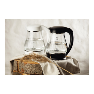 Adler | Kettle | AD 1274 | Electric | 2200 W | 1.7 L | Polypropylene/Glass | 360 rotational base | White