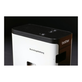 Brother | TZe-S121 Strong Adhesive Laminated Tape | Black on Clear | TZe | 8 m | 9 cm