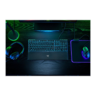 Razer | Gaming Keyboard | Ornata V3 X | Gaming keyboard | Wired | RGB LED light | NORD | Black | Numeric keypad | Silent Membran Razer | Gaming Keyboard | Ornata V3 X | Gaming keyboard | Wired | RGB LED light | NORD | Black | Numeric keypad | Silent Membran