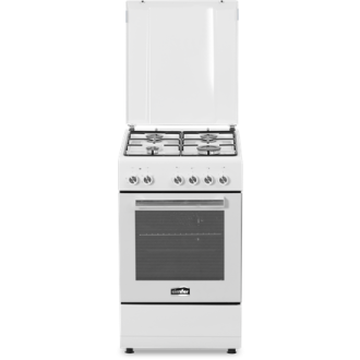 Simfer | Cooker | 5405SERBB | Hob type Gas | Oven type Electric | White | Width 50 cm | Electronic ignition | Depth 60 cm | 43 L Simfer | Cooker | 5405SERBB | Hob type Gas | Oven type Electric | White | Width 50 cm | Electronic ignition | Depth 60 cm | 43 L