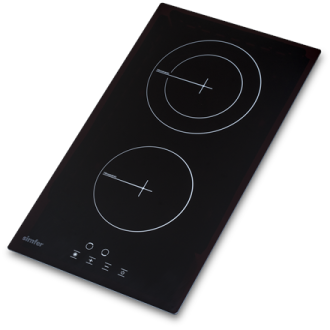 Simfer | Hob | H3.020.DEBSP | Vitroceramic | Number of burners/cooking zones 2 | Touch | Black Simfer | Hob | H3.020.DEBSP | Vitroceramic | Number of burners/cooking zones 2 | Touch | Black