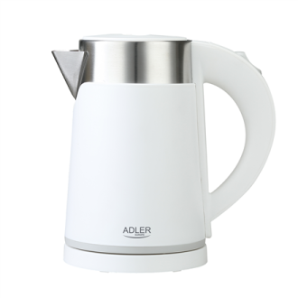 Adler | Kettle | AD 1372 | Electric | 800 W | 0.6 L | Plastic/Stainless steel | 360 rotational base | White Adler | Kettle | AD 1372 | Electric | 800 W | 0.6 L | Plastic/Stainless steel | 360 rotational base | White