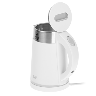 Adler | Kettle | AD 1372 | Electric | 800 W | 0.6 L | Plastic/Stainless steel | 360 rotational base | White Adler | Kettle | AD 1372 | Electric | 800 W | 0.6 L | Plastic/Stainless steel | 360 rotational base | White