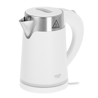 Adler | Kettle | AD 1372 | Electric | 800 W | 0.6 L | Plastic/Stainless steel | 360 rotational base | White Adler | Kettle | AD 1372 | Electric | 800 W | 0.6 L | Plastic/Stainless steel | 360 rotational base | White