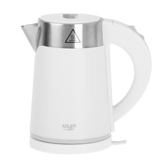 Adler | Kettle | AD 1372 | Electric | 800 W | 0.6 L | Plastic/Stainless steel | 360 rotational base | White Adler | Kettle | AD 1372 | Electric | 800 W | 0.6 L | Plastic/Stainless steel | 360 rotational base | White
