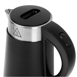 Adler | Kettle | AD 1372 | Electric | 800 W | 0.6 L | Plastic/Stainless steel | 360 rotational base | Black