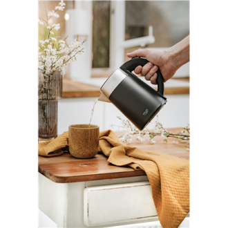 Adler | Kettle | AD 1372 | Electric | 800 W | 0.6 L | Plastic/Stainless steel | 360 rotational base | Black