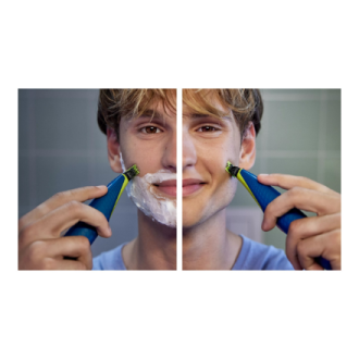 Philips | Replaceable blade (2 pcs) | QP225/50 OneBlade | Black/Green