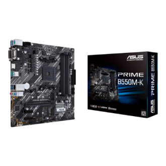 Asus | PRIME B550M-K | Processor family AMD | Processor socket AM4 | DDR4 | Memory slots 4 | Chipset AMD B | Micro ATX Asus | PRIME B550M-K | Processor family AMD | Processor socket AM4 | DDR4 | Memory slots 4 | Chipset AMD B | Micro ATX