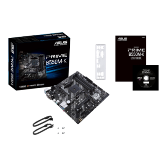Asus | PRIME B550M-K | Processor family AMD | Processor socket AM4 | DDR4 | Memory slots 4 | Chipset AMD B | Micro ATX Asus | PRIME B550M-K | Processor family AMD | Processor socket AM4 | DDR4 | Memory slots 4 | Chipset AMD B | Micro ATX