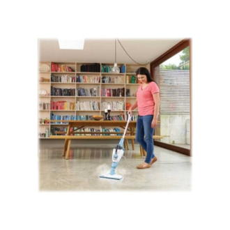 BLACK & DECKER Steam cleaner | FSMH1321-QS | Power 1300 W | Steam pressure 2.5 bar | Water tank capacity 0.5 L | White/Aqua BLACK & DECKER Steam cleaner | FSMH1321-QS | Power 1300 W | Steam pressure 2.5 bar | Water tank capacity 0.5 L | White/Aqua