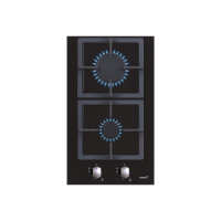 CATA | Hob | SCI 3002 BK | Gas on glass | Number of burners/cooking zones 2 | Rotary knobs | Black CATA | Hob | SCI 3002 BK | Gas on glass | Number of burners/cooking zones 2 | Rotary knobs | Black