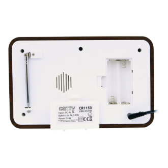 Camry | Digital Radio | CR 1153 | 5 W | White/woden Camry | Digital Radio | CR 1153 | 5 W | White/woden