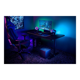 Razer | Gaming Speakers with wired subwoofer | Nommo V2 - 2.1 | Bluetooth | Black Razer | Gaming Speakers with wired subwoofer | Nommo V2 - 2.1 | Bluetooth | Black