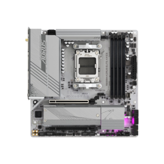 Gigabyte | B650M A ELITE AX ICE | Processor family AMD | Processor socket AM5 | DDR5 | Supported hard disk drive interfaces SATA
