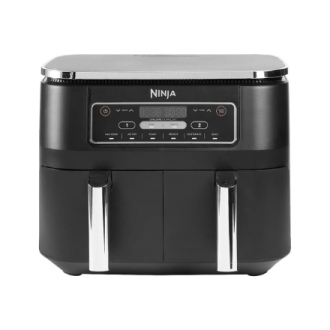 NINJA | Air Fryer | AF300 | Power 1 frying compartment: 1200 W 2 frying compartments: 2400 W W | Capacity 7.6 L | Black NINJA | Air Fryer | AF300 | Power 1 frying compartment: 1200 W 2 frying compartments: 2400 W W | Capacity 7.6 L | Black