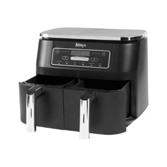 NINJA | Air Fryer | AF300 | Power 1 frying compartment: 1200 W 2 frying compartments: 2400 W W | Capacity 7.6 L | Black NINJA | Air Fryer | AF300 | Power 1 frying compartment: 1200 W 2 frying compartments: 2400 W W | Capacity 7.6 L | Black