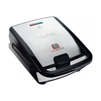 TEFAL | Sandwich Maker | SW854D | 700 W | Number of plates 4 | Number of pastry 2 | Black/Stainless steel TEFAL | Sandwich Maker | SW854D | 700 W | Number of plates 4 | Number of pastry 2 | Black/Stainless steel