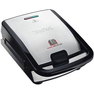 TEFAL | Sandwich Maker | SW854D | 700 W | Number of plates 4 | Number of pastry 2 | Black/Stainless steel TEFAL | Sandwich Maker | SW854D | 700 W | Number of plates 4 | Number of pastry 2 | Black/Stainless steel