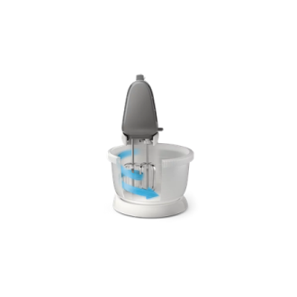 Philips | Mixer | HR3745/00 Series 5000 | Hand Mixer | 450 W | Number of speeds 5 | Turbo mode | White Philips | Mixer | HR3745/00 Series 5000 | Hand Mixer | 450 W | Number of speeds 5 | Turbo mode | White