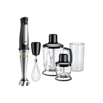 Braun | MultiQuick 7 Hand Blender | MQ 7045X | Hand Blender | 1000 W | Number of speeds 6 | Chopper | Black/Stainless steel Braun | MultiQuick 7 Hand Blender | MQ 7045X | Hand Blender | 1000 W | Number of speeds 6 | Chopper | Black/Stainless steel