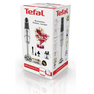 TEFAL | Blender | Infinity Force Pro 5in1 HB95LD38 | Hand Blender | 1200 W | Number of speeds Variable | Black/Stainless steel TEFAL | Blender | Infinity Force Pro 5in1 HB95LD38 | Hand Blender | 1200 W | Number of speeds Variable | Black/Stainless steel