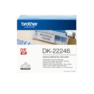Brother | DK 22246 | White | High quality | 30.48 m Brother | DK 22246 | White | High quality | 30.48 m