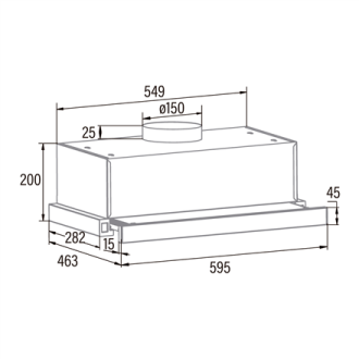 CATA | Hood | TFB-5160 X | Telescopic | Energy efficiency class C | Width 59.5 cm | 300 m /h | Mechanical | CSLED | Stainless st CATA | Hood | TFB-5160 X | Telescopic | Energy efficiency class C | Width 59.5 cm | 300 m /h | Mechanical | CSLED | Stainless st
