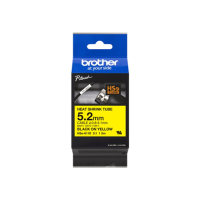 Brother | HSe-611E Heat shrink tube | Black On Yellow | TZe | Roll (0.52 cm x 1.5 m) | 0.52 x 150 cm Brother | HSe-611E Heat shrink tube | Black On Yellow | TZe | Roll (0.52 cm x 1.5 m) | 0.52 x 150 cm