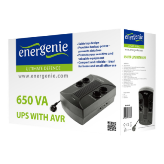 EnerGenie | UPS with AVR | 650 VA | 220 V EnerGenie | UPS with AVR | 650 VA | 220 V