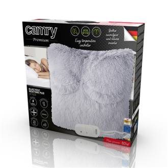 Camry | Electirc heating pad | CR 7428 | Number of heating levels 2 | Number of persons 1 | Washable | Remote control | Grey Camry | Electirc heating pad | CR 7428 | Number of heating levels 2 | Number of persons 1 | Washable | Remote control | Grey