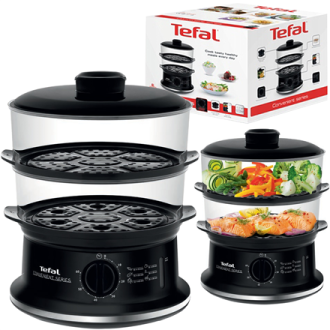 TEFAL | VC140135 Food Steamer | Black | 900 W | Number of baskets 2 TEFAL | VC140135 Food Steamer | Black | 900 W | Number of baskets 2