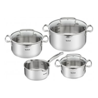 TEFAL | Duetto+ Stewpots set, 7 pcs | G719S734 | Stainless steel | Dishwasher proof | Lid included | Stainless steel TEFAL | Duetto+ Stewpots set, 7 pcs | G719S734 | Stainless steel | Dishwasher proof | Lid included | Stainless steel