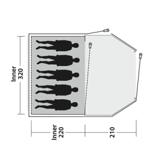 Outwell | Tent | Earth 5 | 5 person(s) Outwell | Tent | Earth 5 | 5 person(s)