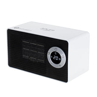 Adler | AD 7746 | Ceramic fan heater | 1000 W | Number of power levels 2 | White Adler | AD 7746 | Ceramic fan heater | 1000 W | Number of power levels 2 | White