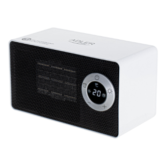 Adler | AD 7746 | Ceramic fan heater | 1000 W | Number of power levels 2 | White Adler | AD 7746 | Ceramic fan heater | 1000 W | Number of power levels 2 | White