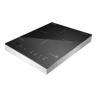 Caso | Free standing table hob | 02225 | Number of burners/cooking zones 1 | Sensor-Touch | Induction | Aluminium