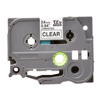 Brother | TZE-151 Laminated Tape | Black on Clear | TZe | 8 m | 2.4 cm