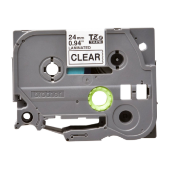 Brother | TZE-151 Laminated Tape | Black on Clear | TZe | 8 m | 2.4 cm