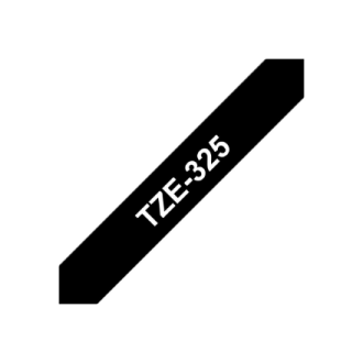 Brother | TZe-325 Laminated Tape | White on Black | TZe | 8 m | 9 cm Brother | TZe-325 Laminated Tape | White on Black | TZe | 8 m | 9 cm