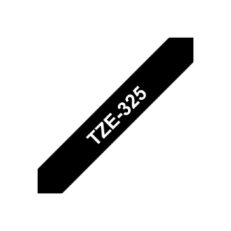 Brother | TZe-325 Laminated Tape | White on Black | TZe | 8 m | 9 cm Brother | TZe-325 Laminated Tape | White on Black | TZe | 8 m | 9 cm