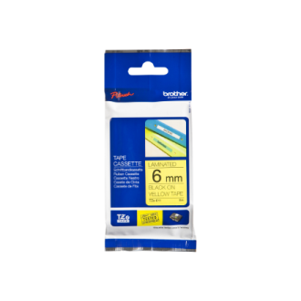 Brother | TZe-611 Laminated Tape | Black on Yellow | TZe | 8 m | 6 cm Brother | TZe-611 Laminated Tape | Black on Yellow | TZe | 8 m | 6 cm