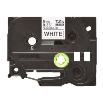 Brother | TZe-FX221 Flexible ID Laminated Tape | Black on White | TZe | 8 m | 0.9 cm Brother | TZe-FX221 Flexible ID Laminated Tape | Black on White | TZe | 8 m | 0.9 cm