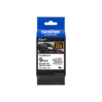 Brother | TZe-FX221 Flexible ID Laminated Tape | Black on White | TZe | 8 m | 0.9 cm Brother | TZe-FX221 Flexible ID Laminated Tape | Black on White | TZe | 8 m | 0.9 cm