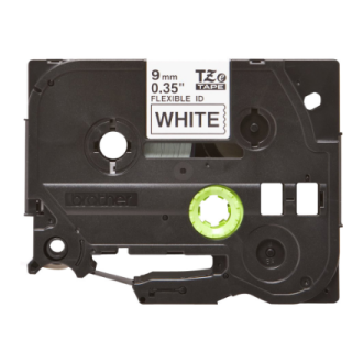Brother | TZe-FX221 Flexible ID Laminated Tape | Black on White | TZe | 8 m | 0.9 cm Brother | TZe-FX221 Flexible ID Laminated Tape | Black on White | TZe | 8 m | 0.9 cm
