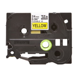 Brother | TZe-FX651 Flexible ID Laminated Tape | Black on Yellow | TZe | 8 m | 2.4 cm Brother | TZe-FX651 Flexible ID Laminated Tape | Black on Yellow | TZe | 8 m | 2.4 cm