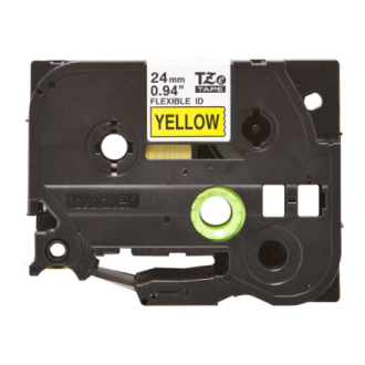 Brother | TZe-FX651 Flexible ID Laminated Tape | Black on Yellow | TZe | 8 m | 2.4 cm Brother | TZe-FX651 Flexible ID Laminated Tape | Black on Yellow | TZe | 8 m | 2.4 cm