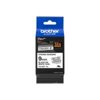 Brother | TZe-S221 Strong Adhesive Laminated Tape | Black on White | TZe | 8 m | 9 cm Brother | TZe-S221 Strong Adhesive Laminated Tape | Black on White | TZe | 8 m | 9 cm